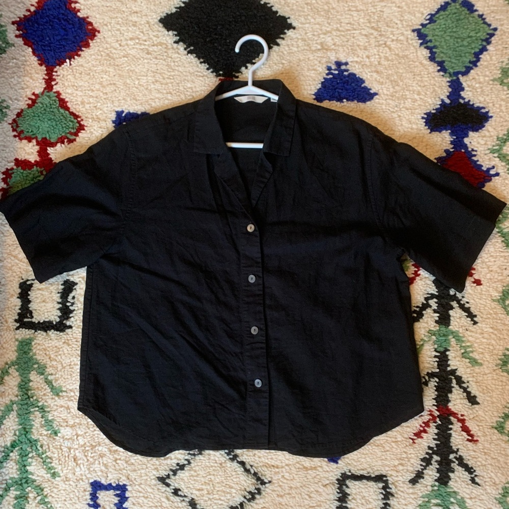 Uniqlo Linen Blend Button Down (XS)